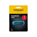 Intenso USB 2.0 Stick  4GB Rainbow Line Blue (3502450) (NSO3502450) - Image 2