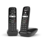 Gigaset Wireless Phone As690 Duo Black (L36852-H2816-D201) (GGSAS690DUO-BK)
