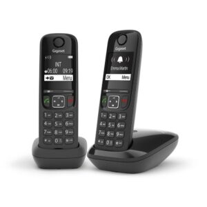 Gigaset Wireless Phone As690 Duo Black (L36852-H2816-D201) (GGSAS690DUO-BK)