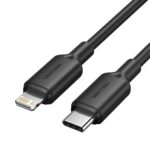 VENTION Type-C Male to Lightning Male 3A Cable 1M Black PVC Type (LAKBF) (VENLAKBF) - Image 2