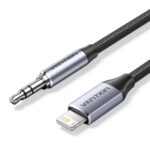 Vention Cotton Braided Lightning Male to 3.5MM Male Cable Aluminum Alloy Type (BMCHF) (VENBMCHF) - Image 2