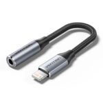 Vention Cotton Braided Lightning Male to 3.5MM Earphone Jack Adapter Aluminum Alloy Type (BMBHA) (VENBMBHA) - Image 2