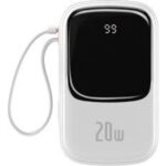 Baseus Powerbank Qpow PRO with Lightning cable, USB-C port and USB 20000mAh, 20W  White (PPQD060202) (BASPPQD060202) - Image 2