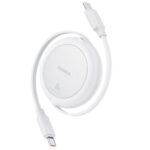 Baseus Free2Pull Mini USB-C to USB-C USB cable, 60W, 1, white (P10364500211-01) (BASP10364500211-01) - Image 2