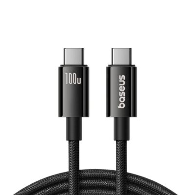 Baseus Cable USB Tungsten Gold USB-C to USB-C 100W 1,5m black (P10319800111-00) (BASP10319800111-00)