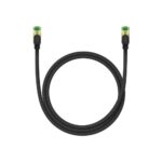Baseus Καλώδιο Δικτύου Ethernet RJ45 Cat.8 με Πλεκτό Περίβλημα, 40Gbps, 1m Μαύρο (B0013320C111-01) (BASB0013320C111-01) - Image 2