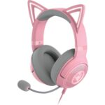 Razer Kraken Kitty V2 Pink RGB USB 7.1 Gaming Headset Kitty Ears PC / PS5 / Switch (RZ04-04730200-R3M1) (RAZRZ04-04730200-R3M1)