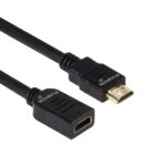 MediaRange HDMI Premium High Speed Ethernet Extension Cable, 18 Gbps, Ver. 2.0, 4k@60Hz, HDR, 3D, ARC, 2.0m, Black (MRCS256) - Image 2
