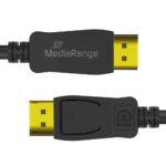 MediaRange DisplayPort Cable, Ver. 2.1, 40 Gbps, 4k@120Hz, 8k@60Hz, True Color 24 Bit, Deep Color 30 Bit, HDR, HDCP 2.2, 2.0m, Black (MRCS248) - Image 2