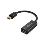 MediaRange Mini DisplayPort to HDMI Converter, 10 Gbps, 20cm, Black (MRCS236)