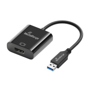 MediaRange USB-A to HDMI Audio and Video Converter, 20cm, Black (MRCS232)