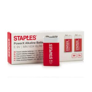 Staples PowerX 6LR61 9V Μπαταρίες E-Block 5τμχ (390683) (STP390683)