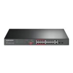 Mercusys 16-Port 10/100Mbps + 2-Port Gigabit Rackmount Switch with 16-Port PoE+ (MS118CP) (MERMS118CP)