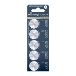 Μπαταρία Λιθίου MediaRange Coin Cells CR2430 3V (5 Pack) (MRBAT137)