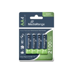 Επαναφορτιζόμενη Μπαταρία MediaRange NiMH Accus AA 1.2V (HR6) (4 Pack) (MRBAT121)