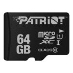 Patriot LX Series 64 GB microSDXC Black UHS-I U1 Class 10 (PSF64GMDC10) (PATRPSF64GMDC10)