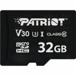 Patriot Memory Card VX Series 32GB MicroSDXC V30 Class 10 UHS-I U3 4K UHD (PSF32GVX31MCH) (PATRPSF32GVX31MCH)