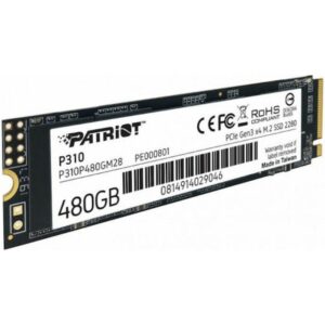 Patriot P310 480 GB PCIe 3.0 x4 NVMe 1.3 M.2 2280 (P310P480GM28) (PATRP310P480GM28)
