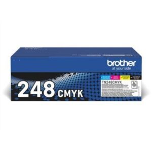 Brother  4 X 1000 Page Std Yield Toners for Colourled Range (TN248VAL) (BROTN248VAL)