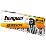 Energizer Industrial LR6 AA Alkaline Battery - 10 Pieces (ENE3407)