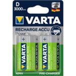 Varta R20 D R2U Ni-MH 3000 mAh rechargeable batteries (VART6889)