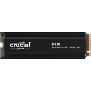Crucial P310 Gen4 2280 2TB NVMe PCIe M.2 SSD mit Heatsink (CT2000P310SSD5) (CRUCT2000P310SSD5)