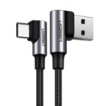 Ugreen Angle cable USB to USB-C US176 3A 1m black (20856) (UGR20856)