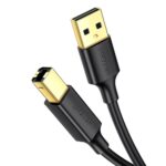 Ugreen US135 USB 2.0 A-B printer cable gold plated 1m black (20846) (UGR20846)
