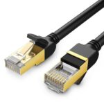 Ugreen Ethernet RJ45 Flat network cable Cat.7 STP 1m Black (11268) (UGR11268)