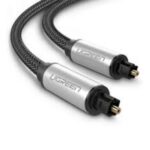Ugreen AV108 Toslink Audio optical cable braided aluminum 1m grey (10539) (UGR10539)