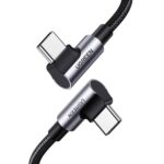 Ugreen Angle cable USB-C to USB-C US335 5A 100W 1m black (70696) (UGR70696)