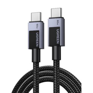 Ugreen USB-C to USB-C cable L524 PD 60W 2m gray (55775) (UGR55775)