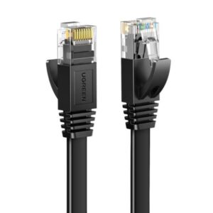 Ugreen Ethernet RJ45 Flat Network Cable Cat.6 UTP 3m Black (50175) (UGR50175)