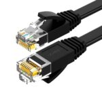 Ugreen Ethernet RJ45 Flat Network Cable Cat.6 UTP 2m Black (50174) (UGR50174)