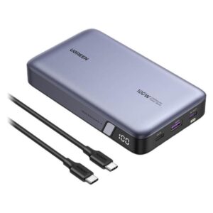Ugreen Powerbank 20000mAh PB720 USB + 2x USB-C 100W PD szary (25188) (UGR25188)