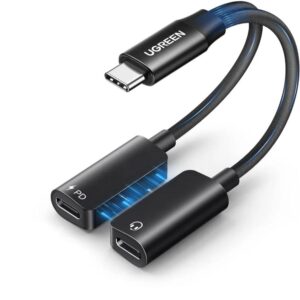 Ugreen CM821 USB-C σε 2x USB-C μαύρο (45800) (UGR45800)