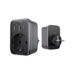 Ugreen Mains charger with AC socket 2x USB USB-C CD314 30W black (90613) (UGR90613)