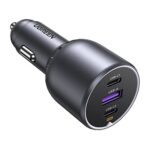 Ugreen Φορτιστής αυτοκινήτου EC705 USB + 2x USB-C 130W + καλώδιο 1m 5A (55511) (UGR55511)