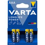 Varta Battery Alkaline AAA LR03 1.5V 4τμχ (4903121414) (VART4903121414)