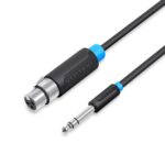 VENTION 6.5mm Male to XLR Female Audio Cable 10M Black (BBEBL) (VENBBEBL)