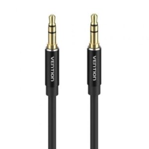 VENTION 3.5mm Male to Male Audio Cable 0.5M Black Aluminum Alloy Type (BAXBD) (VENBAXBD)