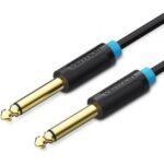 VENTION 6.5mm Male to Male Audio Cable 1M Black (BAABF) (VENBAABF)