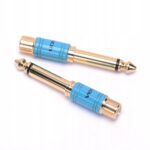 VENTION 6.5mm Male to RCA Female Audio Adapter Blue Metal Type (VDD-C03) (VENVDD-C03)