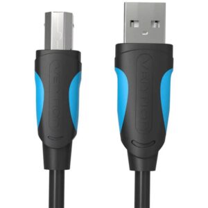 VENTION USB 2.0 A Male to B Male Print Cable with 2*Ferrite Core 10M Black (VAS-A16-B1000) (VENVAS-A16-B1000)