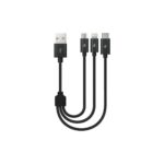 ttec Alumicable Mini Trio 30cm Charge Cable (2DK31) (TTEC2DK31)
