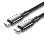 VENTION Nylon Braided USB 2.0 C Male to C Male 5A Cable 2M Black Zinc Alloy Type (CTYBH) (VENCTYBH)