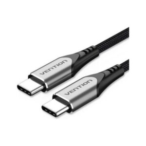 VENTION USB 2.0 C Male to C Male 5A Cable 1M Gray Flexible PVC Type (TRWHF) (VENTRWHF)