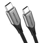 VENTION Cotton Braided USB-C to USB-C 3.1 Cable 0.5M Gray (TAAHD) (VENTAAHD)
