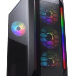 CC-COUGAR Case MX410 Mesh-G RGB Tempered Glass Middle ATX Black (4x120mm RGB fans preinstalled) - Image 2