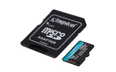 KINGSTON Memory Card MicroSD Canvas Go Plus SDCG3/128GB, Class 10, SD Adapter